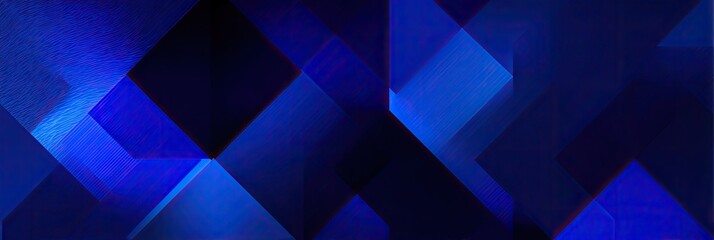 Abstract geometric pattern of intersecting dark blue shapes
