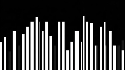 Abstract black and white vertical bars