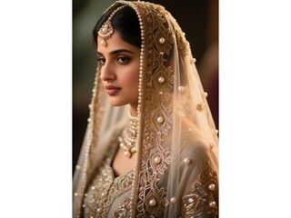 portrait of a bride close up