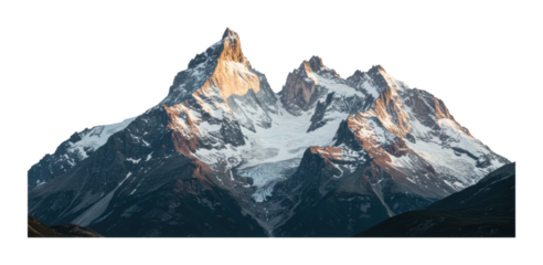 Majestic mountain range patagonia landscape natural environment scenic wilderness beauty. Cut out png
