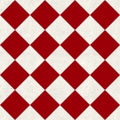 Seamless pattern of red and white geometric pattern checkered background Texture Vintage Circus Fabric Pattern