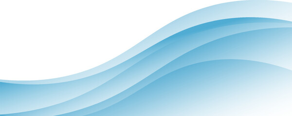 Blue and white business wave banner background. vector