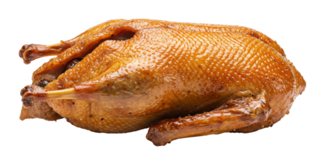 Roasted duck culinary delight gourmet kitchen food warm atmosphere gastronomy. Cut out png
