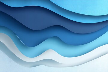 Dynamic ocean waves in layered blues and whites create a serene, flowing abstract background perfect for modern design projects and tranquil branding.