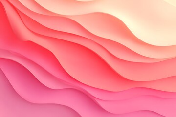 Vibrant gradient layers of soft pink and coral hues create a smooth, flowing abstract background perfect for modern design projects and elegant branding.