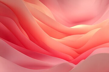 Soft, flowing abstract waves in warm coral and pink hues evoke a sense of calm and organic beauty perfect for modern design projects