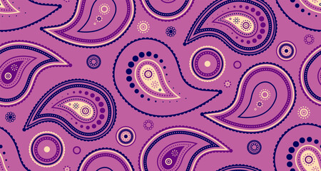Drawn ornamental by seamless colourful. Contrast flat on arabic clothes. Outline contemporary with flowing buta.