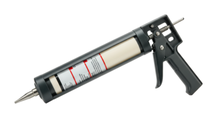 Applying sealant with a caulking at home diy project indoor environment home improvement tips. Cut out png