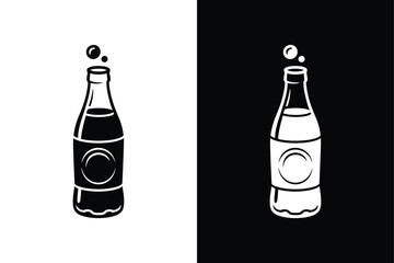 Soda icon vector on White Background ,Vector Art Illustration on white background.