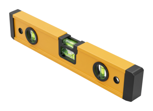 Measuring accuracy with a level tool workshop product indoor precision engineering. Cut out png