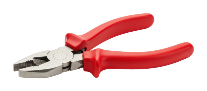 Using pliers for home improvement projects workshop tool indoor practical skills. Cut out png