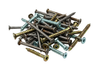 Screwing techniques demonstrated with various screws workshop instructional guide indoor practical application. Cut out png