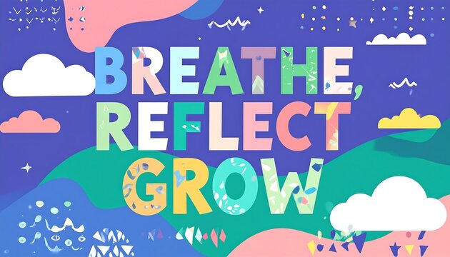 Colorful motivational poster - Powered by Adobe