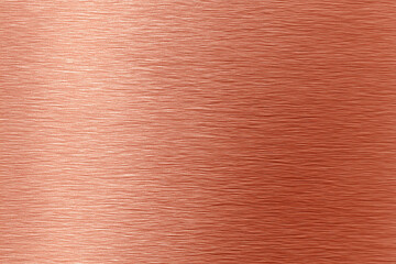 Fototapeta premium A close-up shot of a copper surface, the subtle variations of the metal are highlighted. The brushed finish gives the surface a textured look