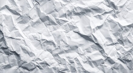 Fototapeta premium White crumpled paper texture background