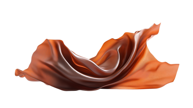 A small brown transparent scarf, lightweight and delicate, perfect for layering, accessorizing outfits, and adding subtle elegance and style.