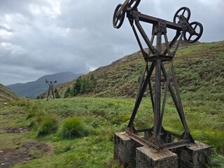 old copper mine Beddgelert North Wales