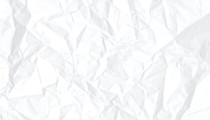 Close-up view of crumpled white paper texture.