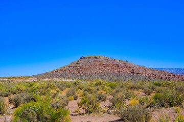 Mountain in a desert