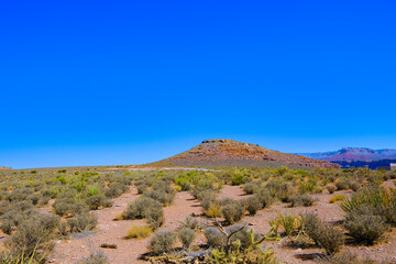 Mountain in a desert
