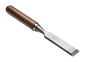 Woodworking action chisel tool for crafting workshop setting high-detail artisan skills. Cut out png