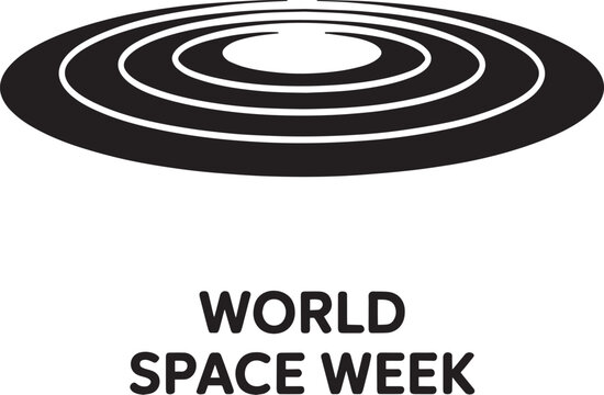 World Space Week Galaxy Vector Illustration for Exploration and Discovery Theme Design