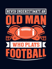 American football t-shirt design