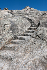 Steps of Indian Rock Park in Berkeley, California 