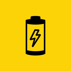 Batterie Icon Sammlung Akku Symbol Vektor Illustration Energie Strom Ladezustand Blitz Zeichen Stromversorgung Power Elektrizität Aufladen Portable Energiequelle Minimalistisch Bunt Schwarz Weiß Desig
