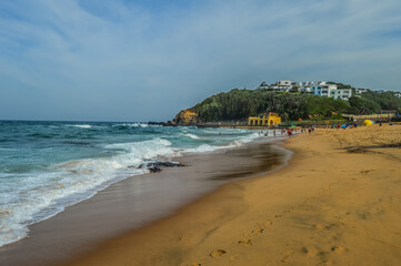 Thompsons bay beach, Picturesque sandy beach in a sheltered cove with a tidal pool in Shaka's Rock, Dolphin Coast Durban north KZN South Africa