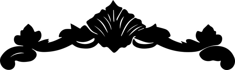 Abstract Floral Baroque icon 