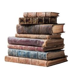 Stack of antique books