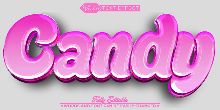  Candy Shop Delight Vector Fully Editable Smart Object Text Effect