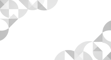 Abstract Geometric Pattern with Intersecting Circles and Triangles on a Black Background