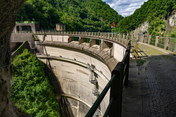 View of Corlo Dam from Cave Belluno Italy