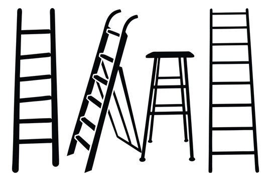 Ladder and stool types for home and construction use