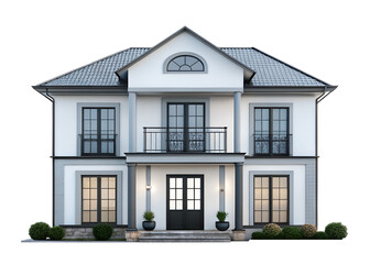 house on a white background