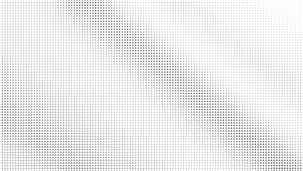 Abstract halftone dot pattern background with smooth black and white gradient texture creating a retro pixel art design perfect for graphic overlays modern prints and digital artwork