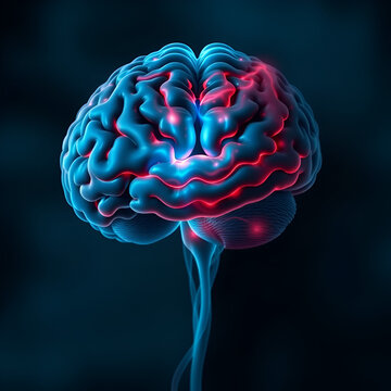 How brain works. Symptoms of mental illness. Metaphorical sleep paralysis emotions of a mental illusion. Illness symptoms. Hallucination - due to sleep paralysis: abstract image of mental stat.