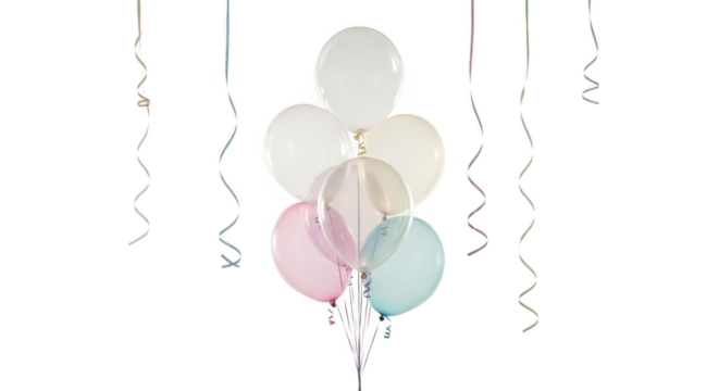 Festive Birthday Celebration Balloons and Streamers Decoration for Parties and Events
