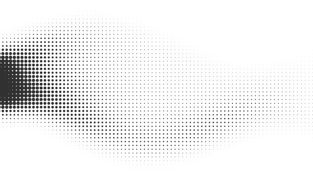 Abstract halftone background with a monochrome dot pattern. Modern vector design with a gradient fade effect for a digital transition or minimalist overlay - Powered by Adobe