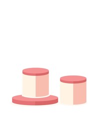 red ribbon on a white background, product background 