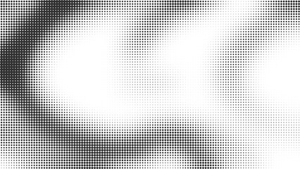 Modern abstract background with a monochrome halftone dot pattern. A soft digital wave or blur effect creates a minimalist gradient texture for a clean design.