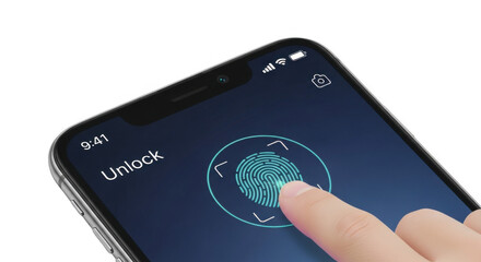 Advanced Biometric Fingerprint Scanner Technology for Secure Mobile Device Unlocking and Authentication Processes