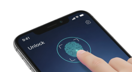 Advanced Biometric Fingerprint Scanner Technology for Secure Mobile Device Unlocking and Authentication Processes