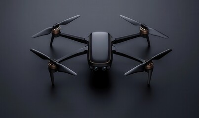 Modern Drone on Display Showcases Aerial Technology and Design