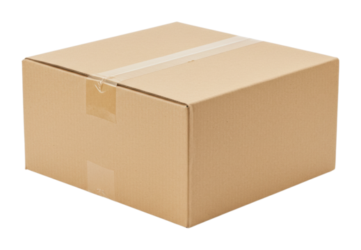 Unboxing experience shipping box home office product packaging indoor eye-level e-commerce insights. Cut out png