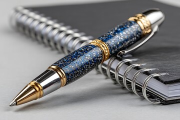 Elegant luxury pen notebook high resolution photo