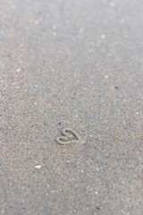 heart in the sand