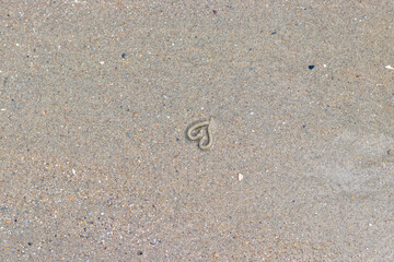 heart in the sand